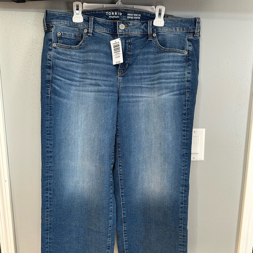 Torrid Perfect Wide Leg Vintage Stretch Jeans
